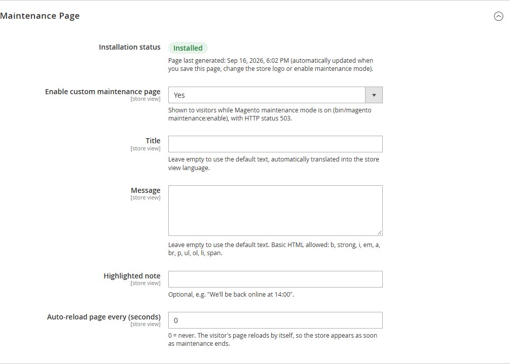 Custom 404 & Maintenance — How to Customize the Magento 2 Maintenance Mode Page